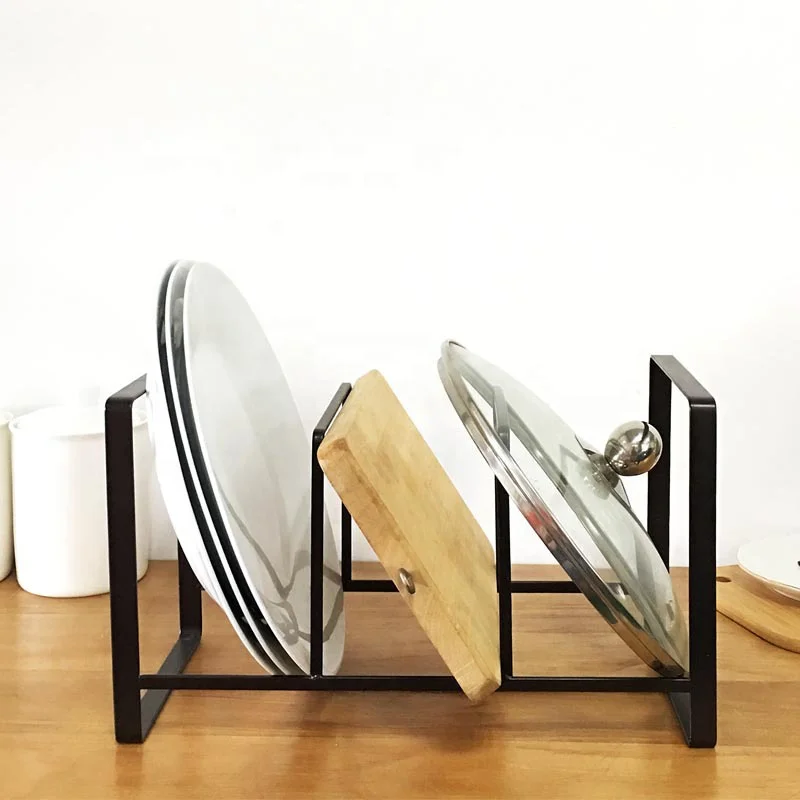 

Simple design kitchen dish drying rack food tray standing iron rack