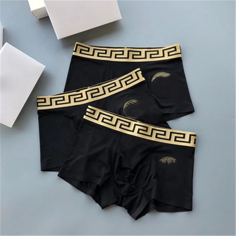 

Hot Selling Printed Gold Men's Underwear, 8 colors