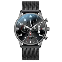 

2020 new ultra-thin 6-hand stopwatch timing quartz watch men's fashion watch wristwatches luxury