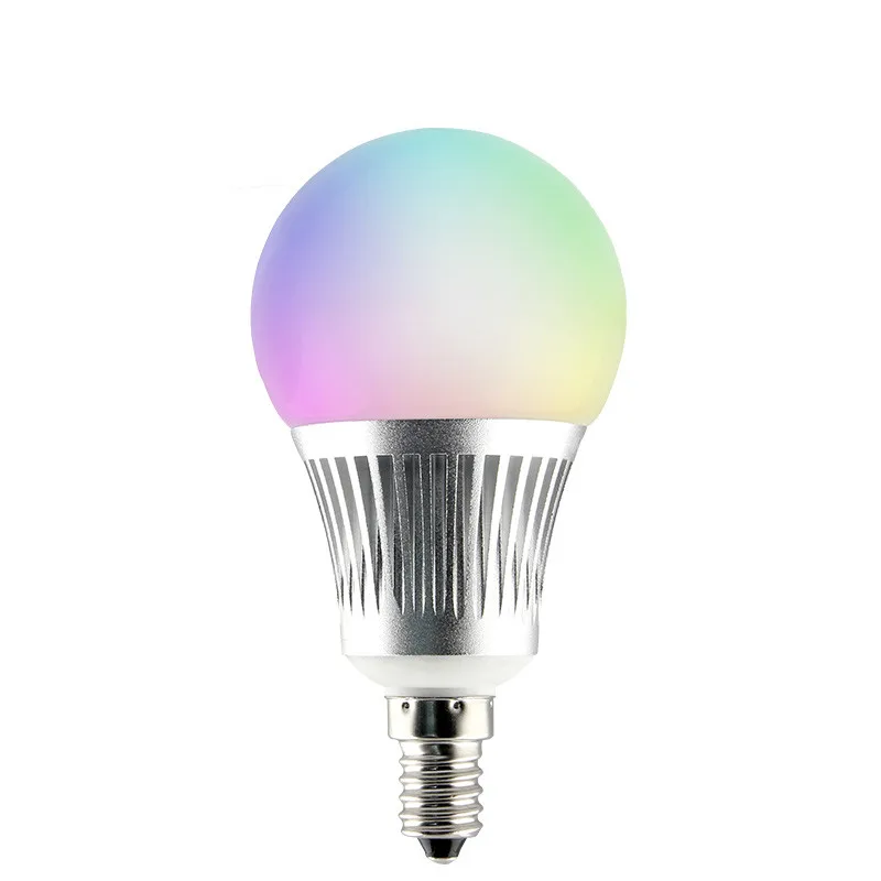 2.4G wireless RGB+CCT 5W E14 LED Light Bulb smart lights bulbs