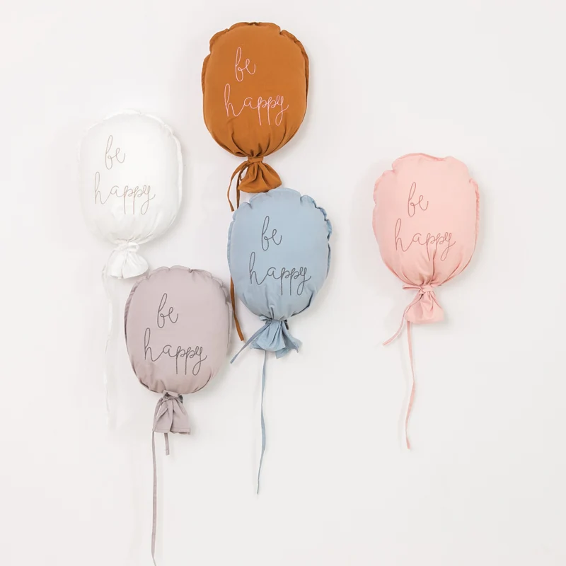 

Ins Nordic Style Creative Kids Room Hanging Ornaments Princess Wall Decoration Balloon Cartoon Cotton Small Pillow
