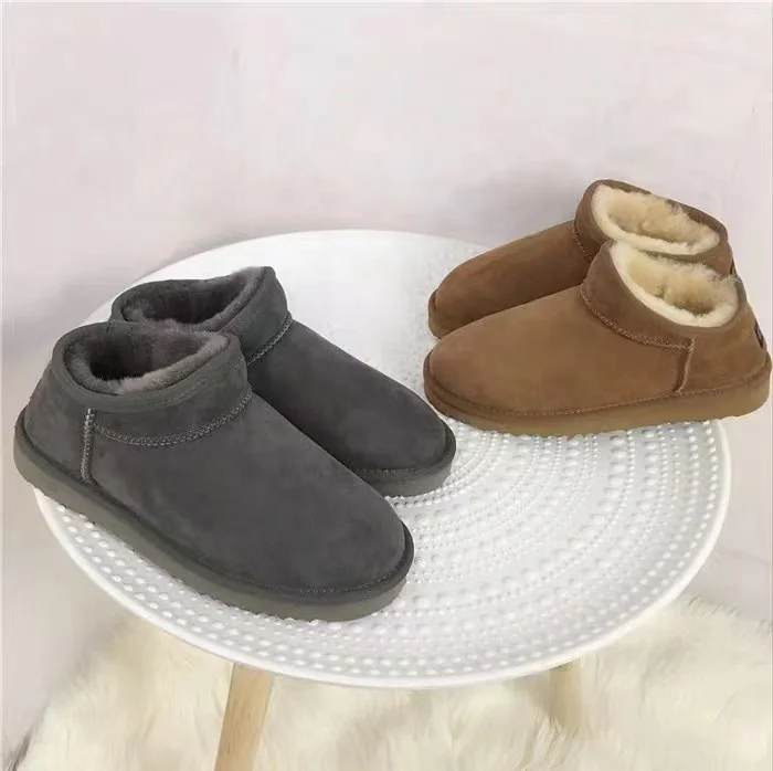 

2022 New Winter Snow Boots Anti-Slip Fur Plus Shoes To Keep Warm Winter Large Size Short-Tube Women Fur Snow Boots