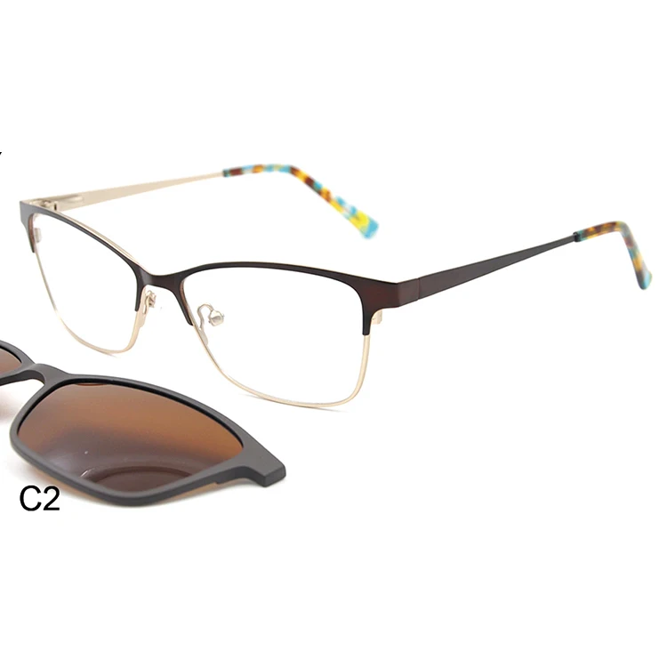

Stainless magnet eye glasses sunglasses occhiali da vista con clip on