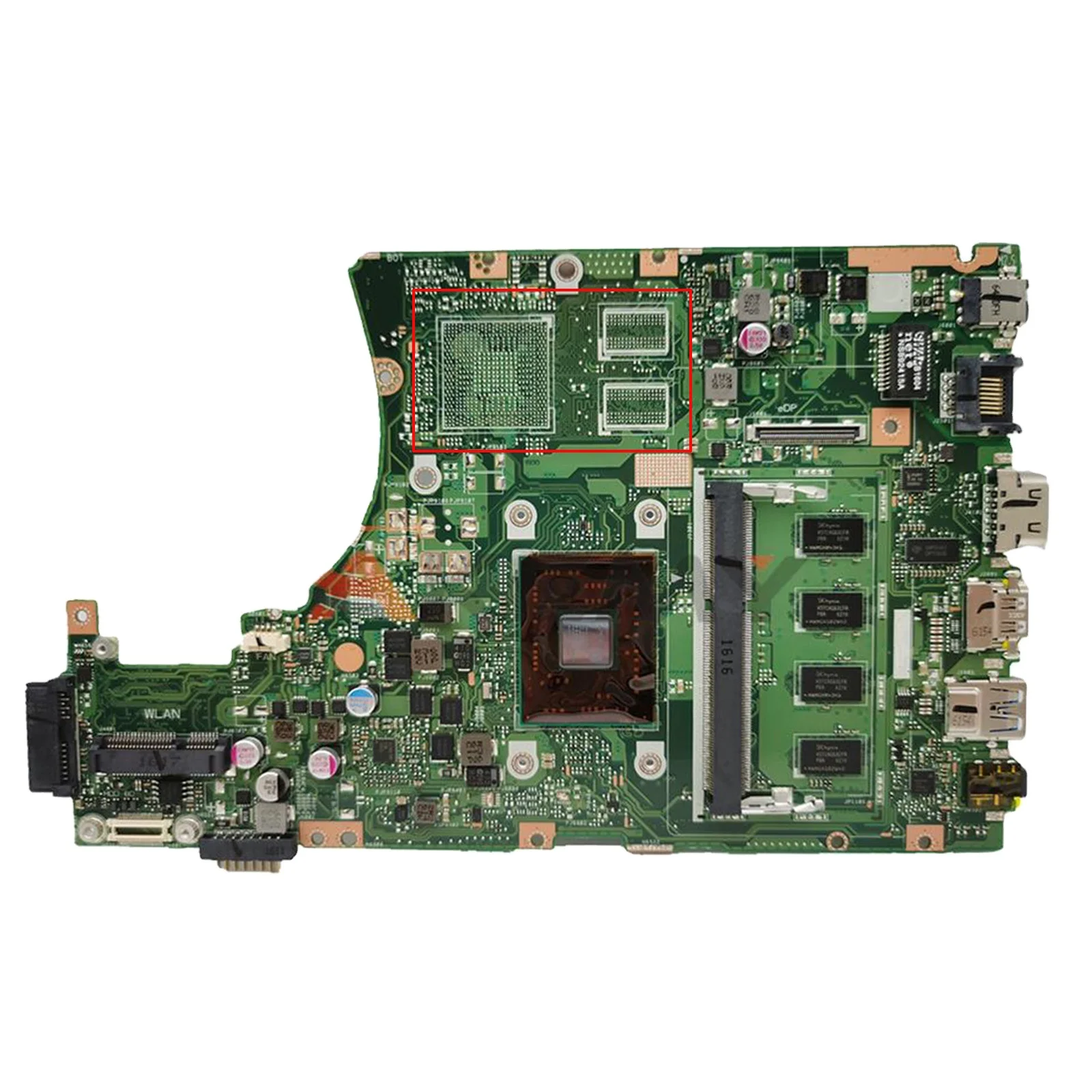 

X455YA A4-7210 CPU 2GB RAM Laptop Motherboard for ASUS X455YA X455Y X454Y A454Y K454Y R454Y Original Mainboard