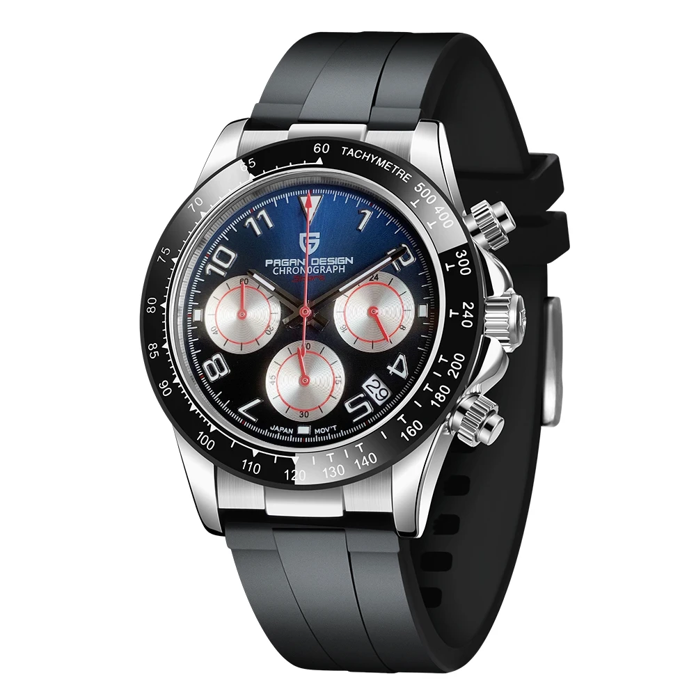 

New PAGANI DESIGN 1687 Men's Chronograph Watches Top Brand Luxury Wristwatch Quartz Watch for Men Sport Waterproof Reloj Hombre, Shown