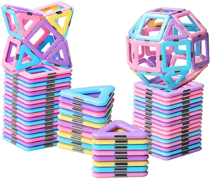 

Magnetic Blocks - Learning & Development Magnetic Tiles Building Blocks Kids Toys