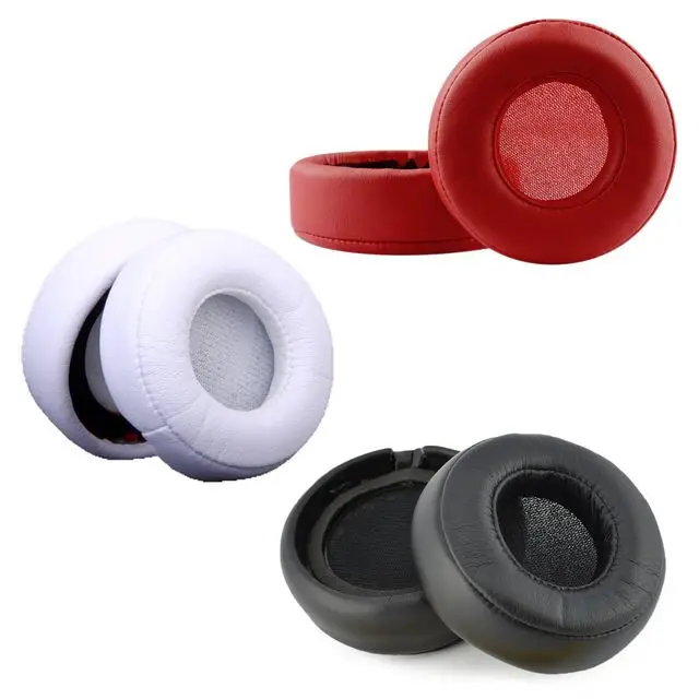 

Free Shipping Earpad for Monster Mixr Headphones, Soft Leather Ear Pads Noise Cancelling Memory Foam Ear Cushion Covers, Black red white