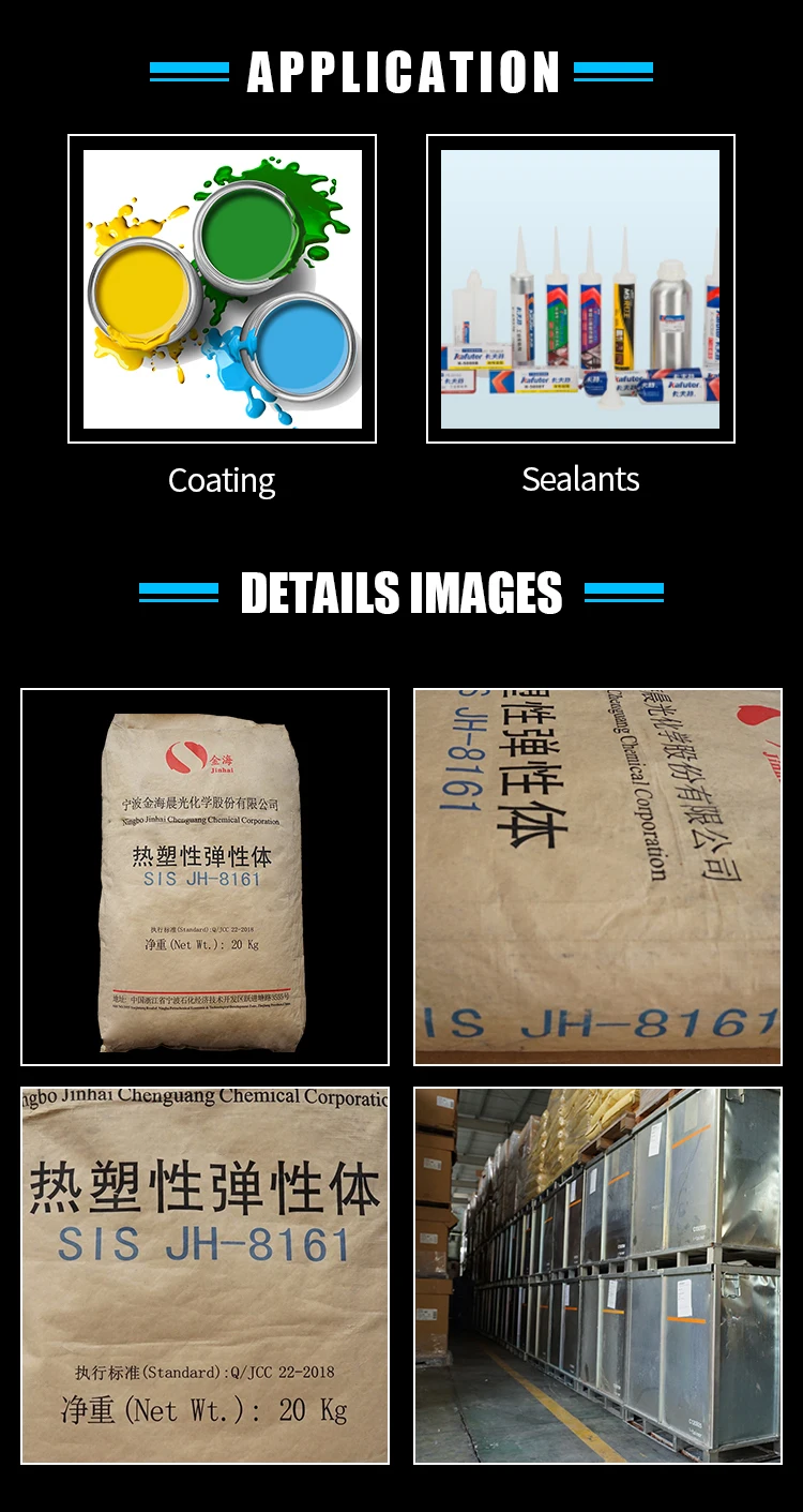 Tpe Chemical Raw Materials Styrene Isoprene Styrene Jh8161 Sis For