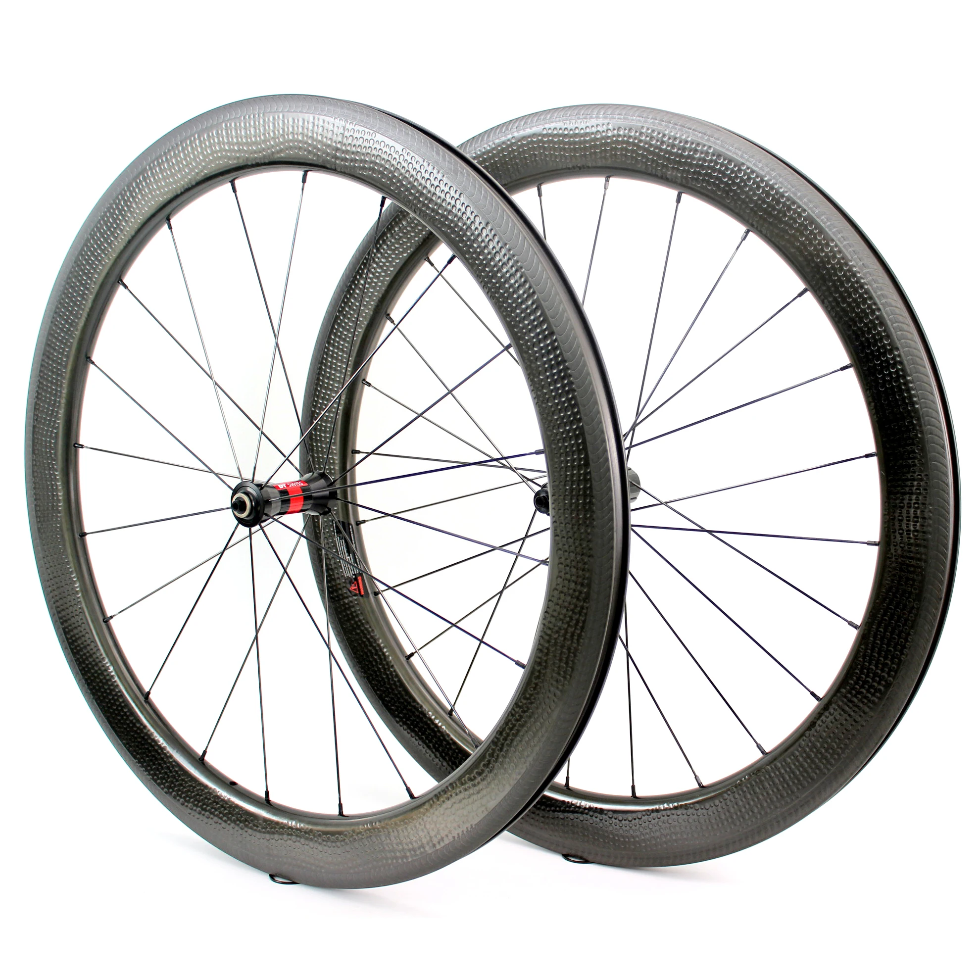

Carbon Road Wheels Dimple V Brake Wheelset High TG Golf Dimple Surface 58mm*25mm Rims Clincher Tubular Type Bike Wheel
