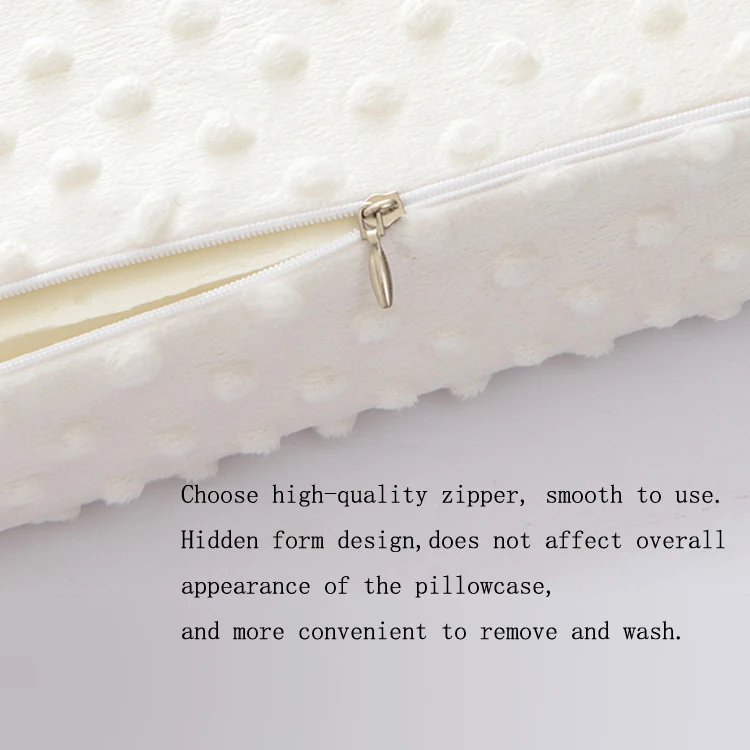 In Stock Wholesale 50*30*10cm Bubble Cervical Neck Contour  pillow With memory foam filling and polyester fabric cover YSDK0074