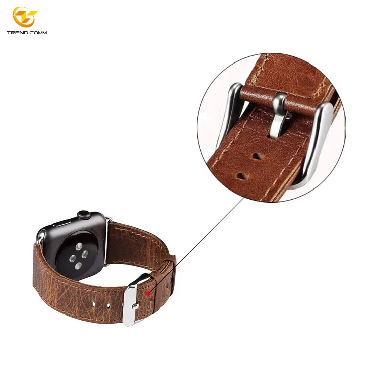 

Wrist Smart Watch Leather Band For Apple Watch Band Strap Leather