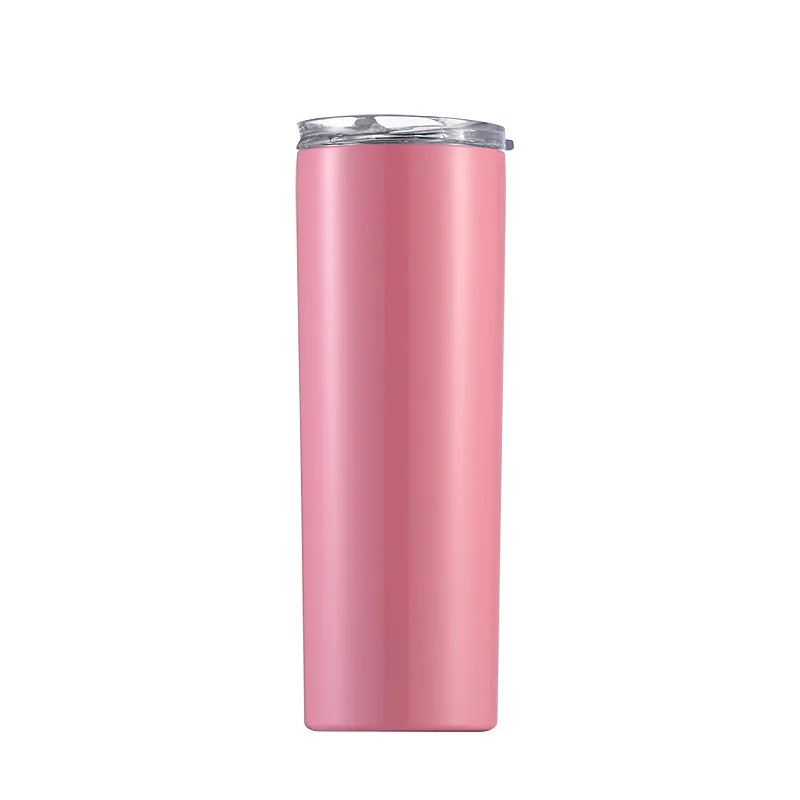 

wholesale Stainless Steel 20Oz Tumblers Double Wall Insulated Straight Water Cup Wine Sublimation Tumbler With Lids And Straws, Customized color