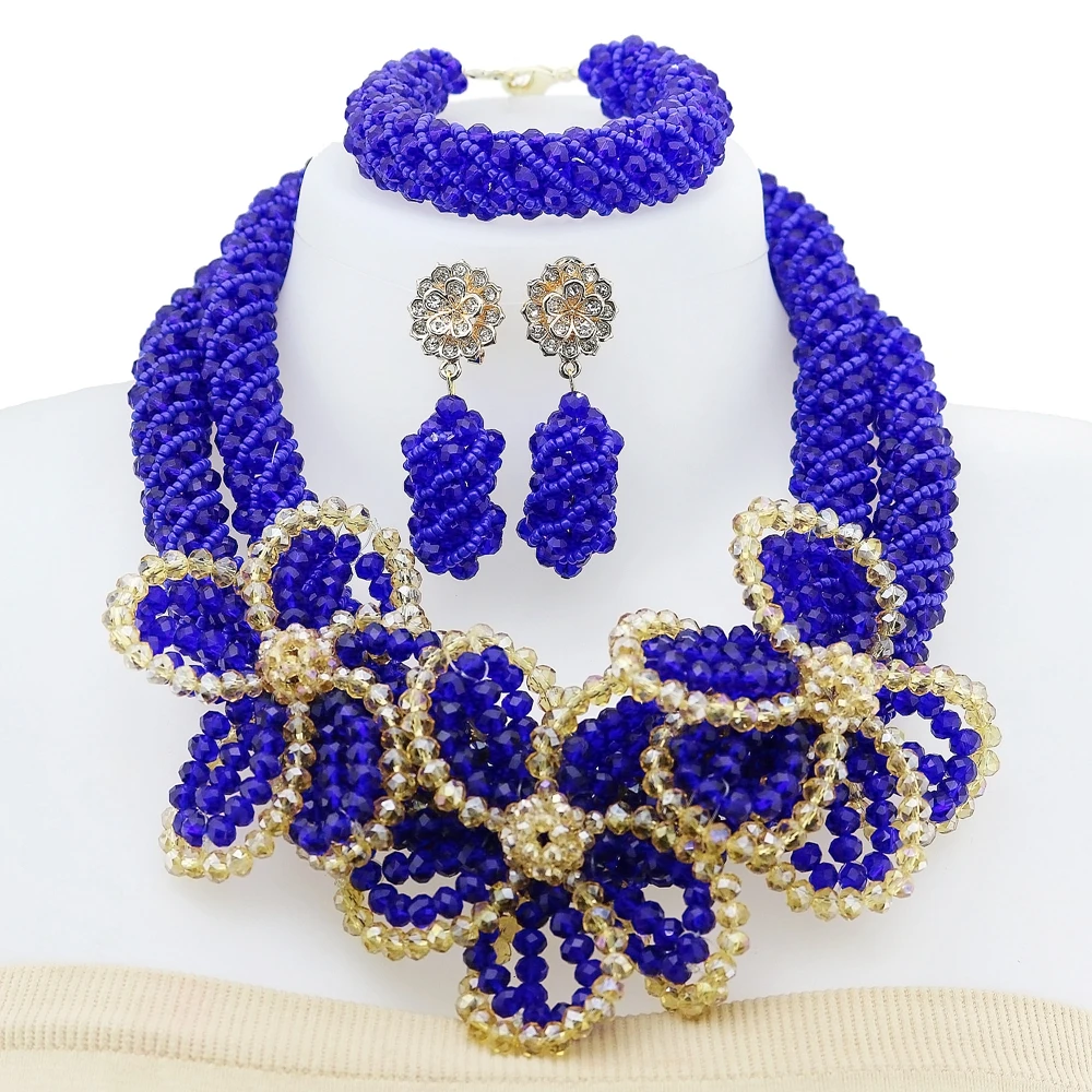 

Yulaili Latest Design Indian Wedding Jewelry Set Romantic Color With Butterfly Scattered Glass Beads DIY Jewelry Sets YL131