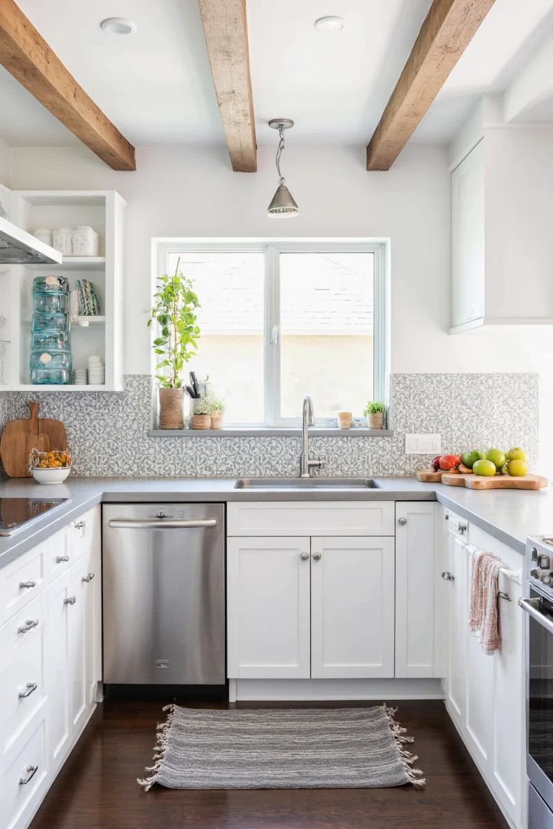 Cozy family-friendly kitchen with breakfast nook