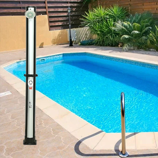

2021 eco-friendly water adjustable temperature pool shower 38 liter outdoor solar shower, As picture or oem