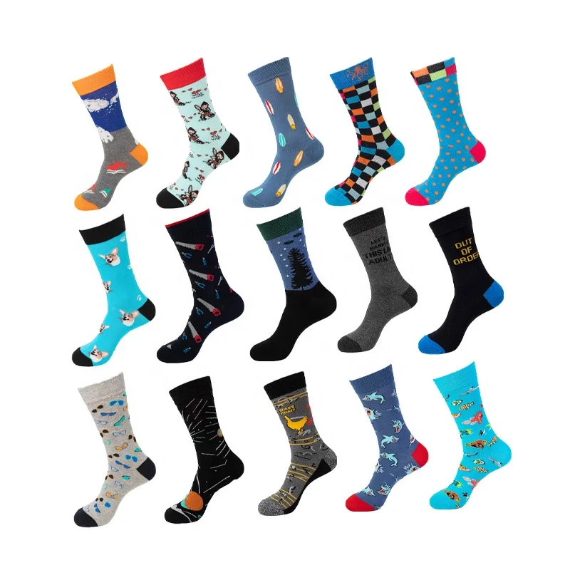 

Quentin Dropshipping Wholesale New Street Personality Fashion Socks Breathable Soft Designer Happy Socks
