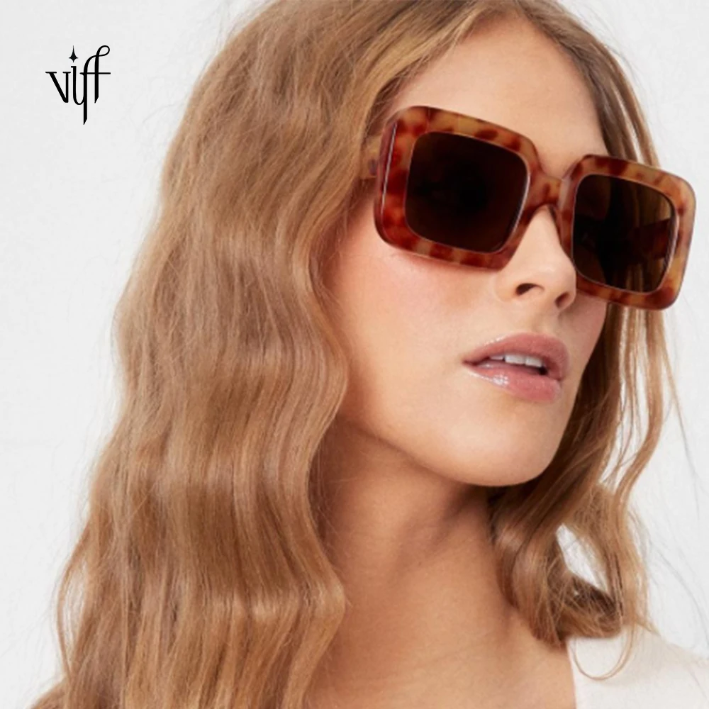 

VIFF HP20232 Custom Eyewear Designer Manufacturer Sun Glasses Men Women River Fashion Shades Big Square Fashion Sunglasses