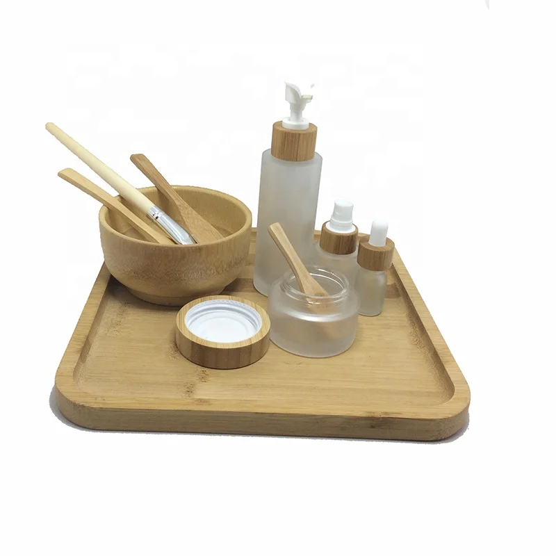 

new trending eco friendly products 2020 make up spoon bamboo bamboo bowl and spoon set, Natural bamboo color