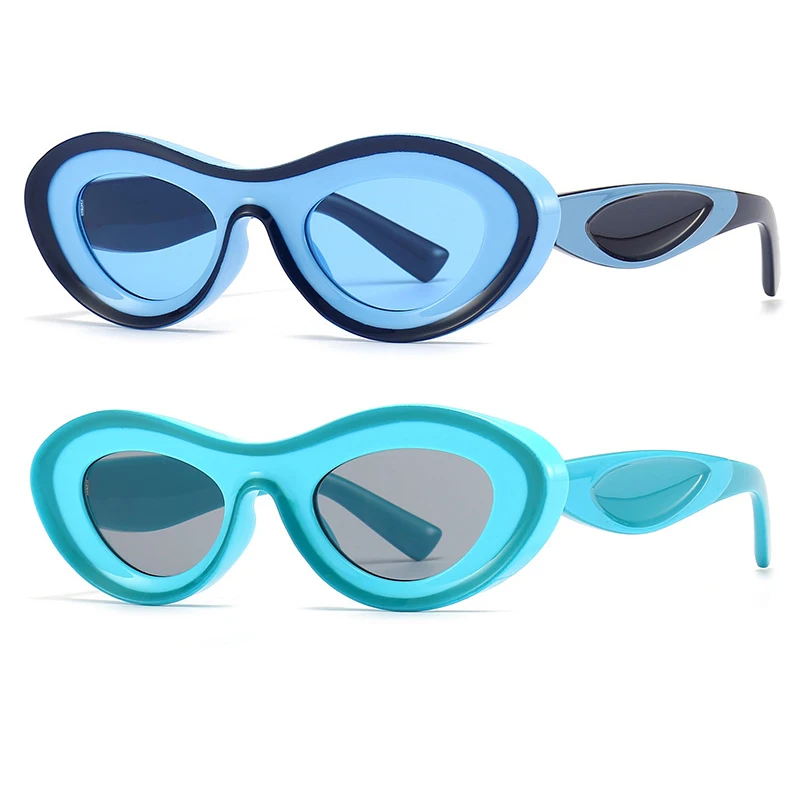 

3123 Fashion Street Model Glasses Female designer Sun Glasses Unique Small Eyewear Candy Oval sunglasses