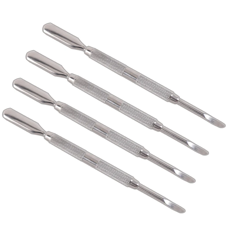 

High Quality Double Sides Stainless Steel Nail Cuticle Pusher, Silver