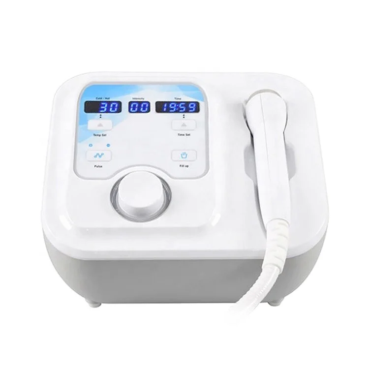 

No Needle Electroporation Face Lift Mesotherapy Machine with Hot Cold Hammer, White