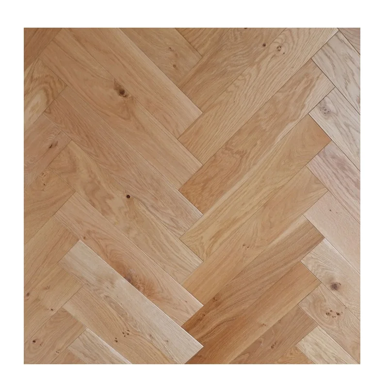 
Customized color UV coating and oiled herringbone engineered wood flooring 