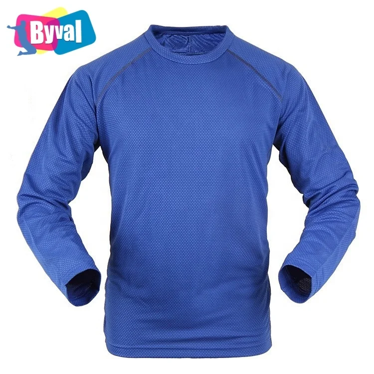 

Byval cheap custom t shirts blank mens long sleeve promotional 100%polyester blue marathon running t shirt in bulk