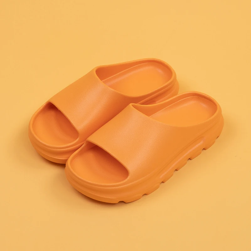 

2021 new tide fashion pure color anti-skid couples thick bottom summer beach slides slippers for men, Optional