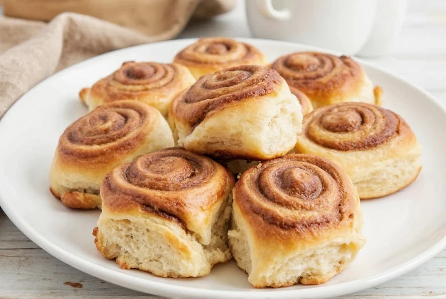 Comparison of freezing methods for cinnamon rolls showing dough portions, shaped unbaked rolls, and fully baked rolls with proper wrapping techniques
