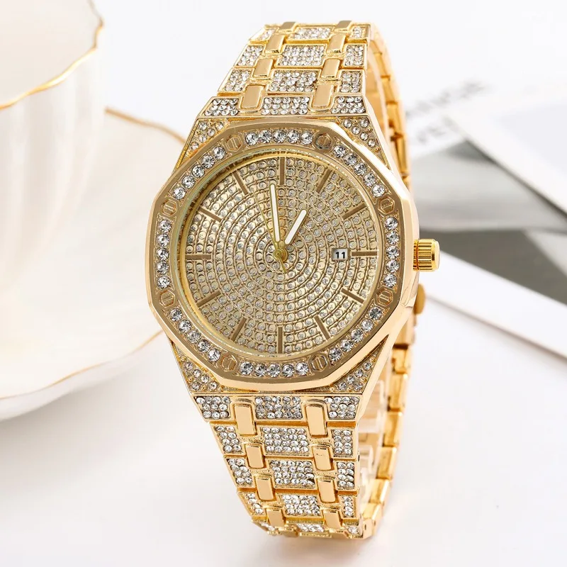 

Starry Sky Mens Watches Luxury Brand Fashion Diamond Quartz Watch rose gold iced out watch reloj de diamantes para hombres