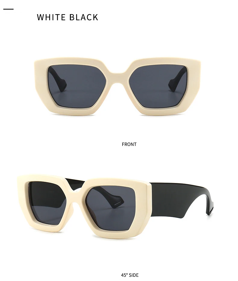 

Vintage Retro Women Men Pc Hexagon Large Glasses Frame Thick Temple Shades Sunglasses 2021 Sun Glasses