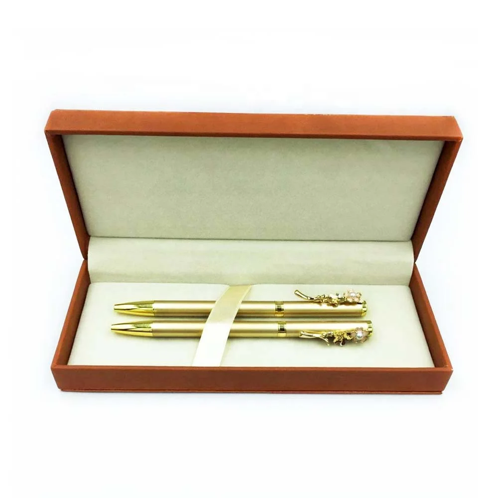 
Luxury! Luxury Business PU Leather VIP Gift Pen Boxes Wholesale Business Gift Pen Box 