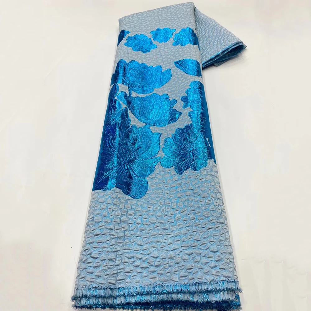 

Sinya Beautiful Women Jacquard Lace Material High Quality Embroidery French Lace Fabric Sewing Women Dress
