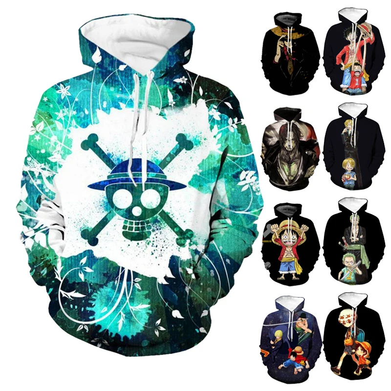 

Custom Embroidered Hoodies THE PIRATE KING Streetwear Hoodies For Men Sweatshirt Anime Harajuku Men's Hoodie Pullover, Customized color