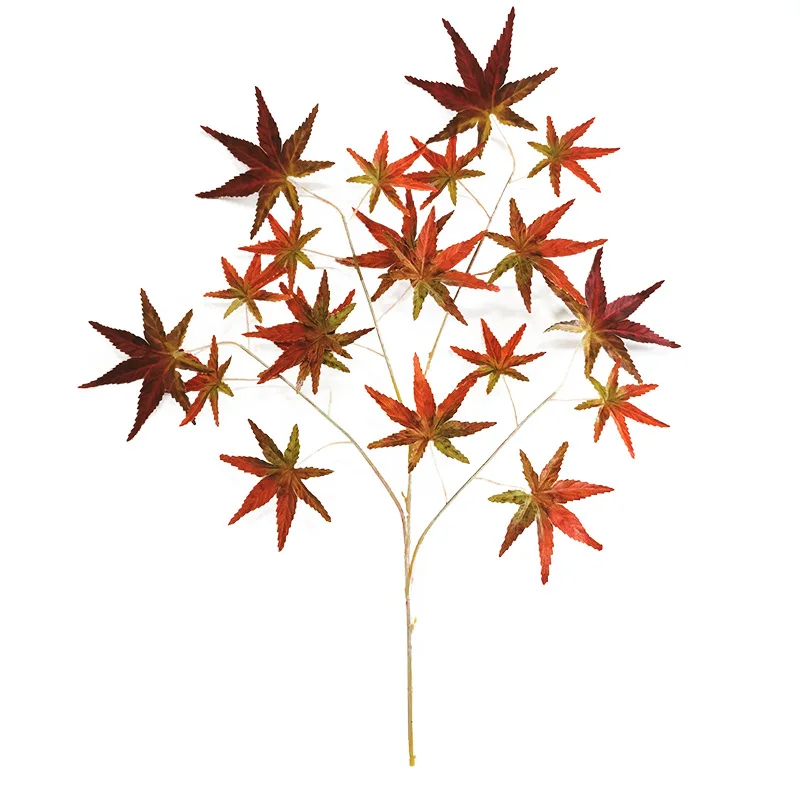 

4-Fork Maple Leaf simulation Maple Leaf Maple Leaf Hotel home decoration wedding simulation plant, Natural color