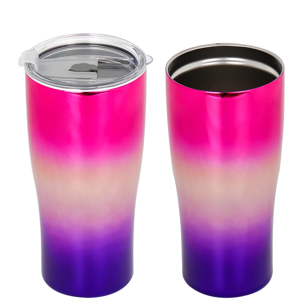 

Amazon Wholesale 20 oz Double Wall Stainless Steel Insulated Coffee Tumbler Cups With Straw, Customized color