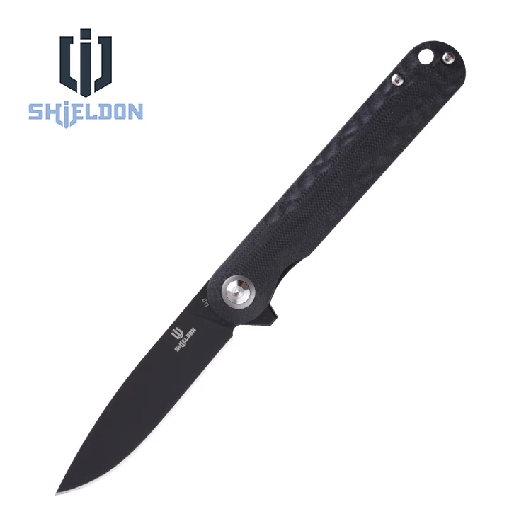

Shieldon D2 Blade G10 Handle Professional Stainless Steel Small Fold Outdoor Camping Tactical Self Defence Folding Pocket Knife