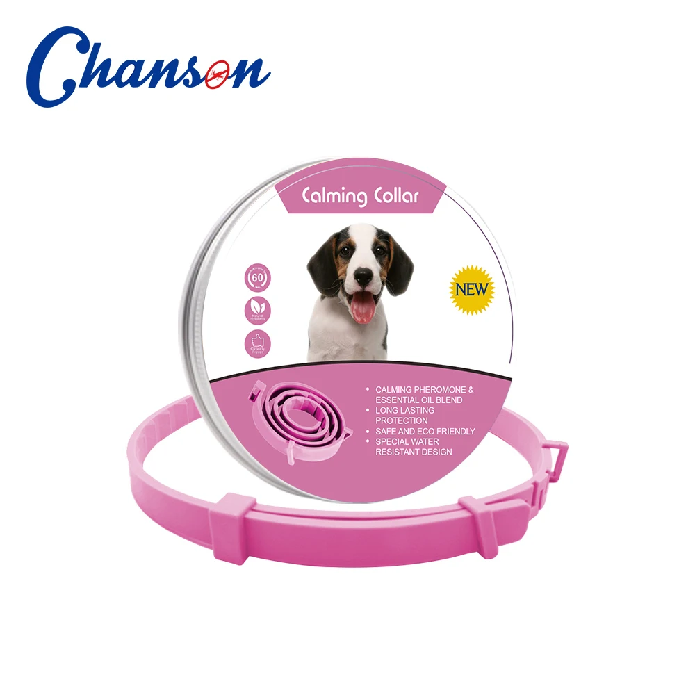 

OEM Wholesale Adjustable Relieve Pet Pheromone Calming Collar for dog and cat
