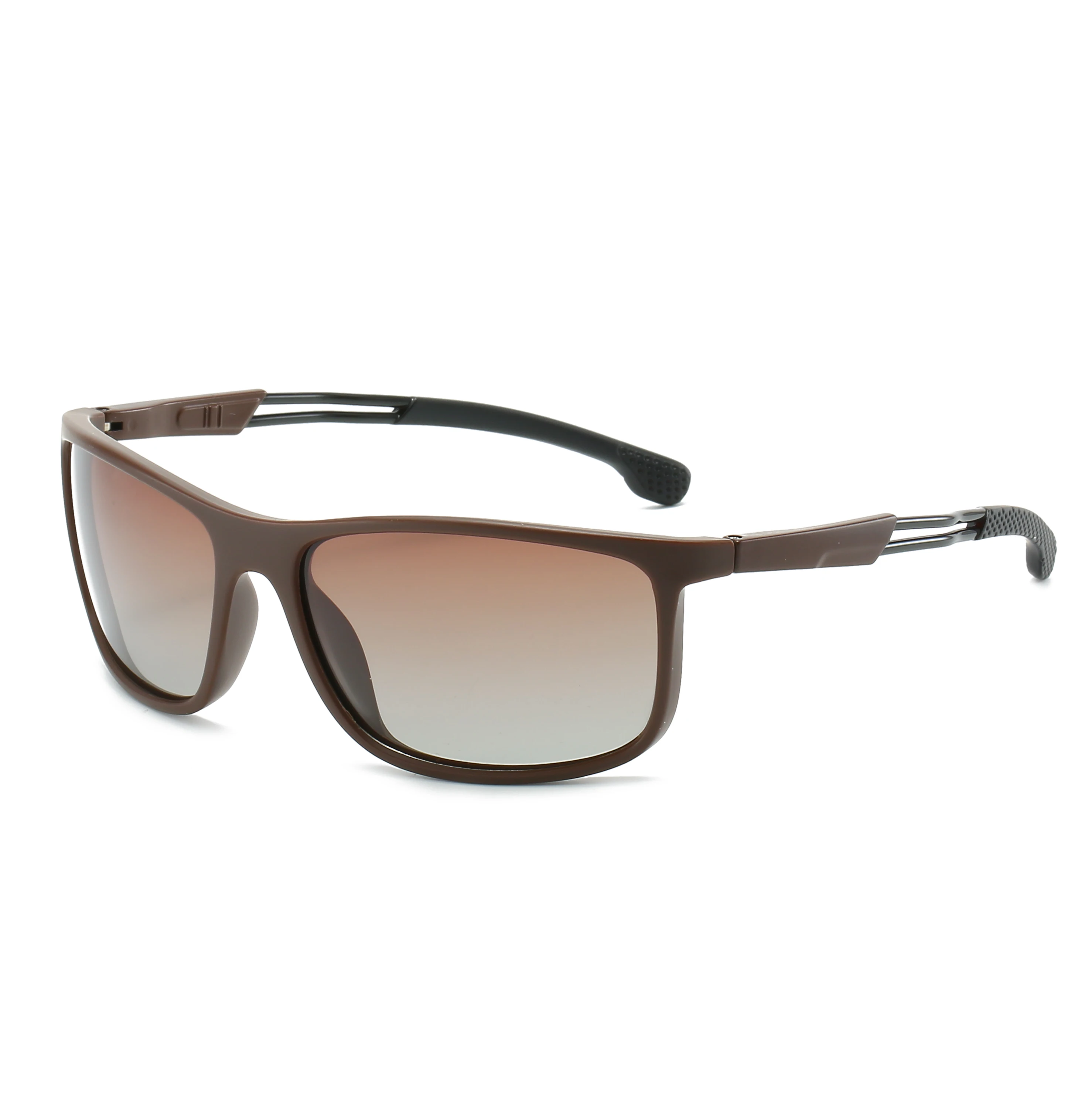

Three HIPPOS Sun Glasses Vintage Metal Shield Custom Logo Retro Shades Fashion Sunglasses Polarized Men Black Blue GRAY