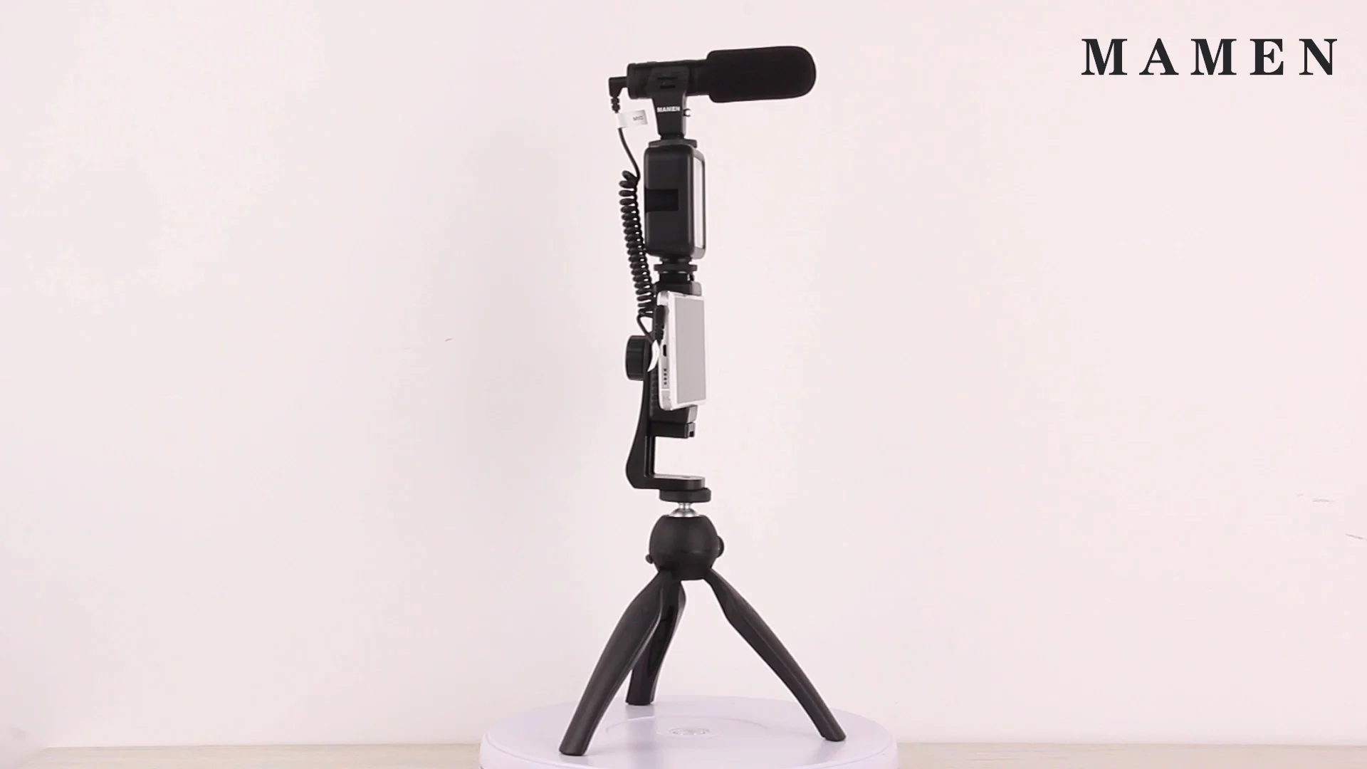 Mamen Vlog Microphone Kit For Communication Portable Mic Shotgun