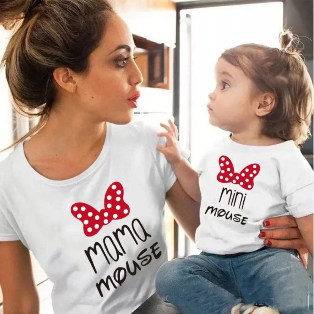 

Free Shipping Hot Selling Shopify Manufacturer Custom Plus Size T-Shirts Mommy and I Cheap Printed Family T-Shirt, Picture showed