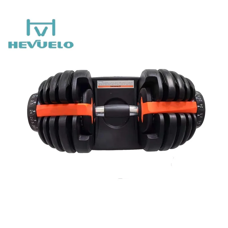 

Custom logo gym fitness exercise 24kg 40kg adjustable equipment dumbbell for sale, Black+red