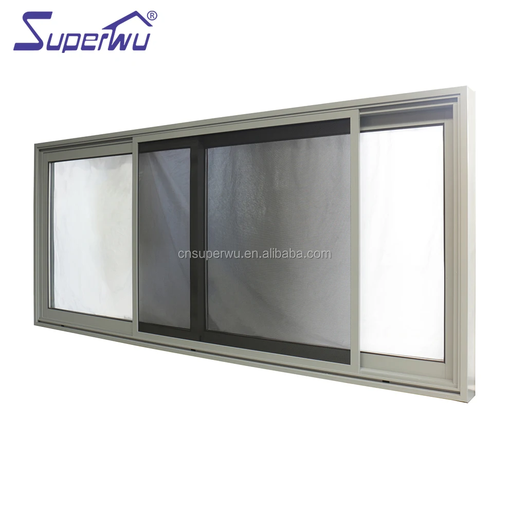 Aluminum accessories sliding window lock vertical exterior french sliding glass windows