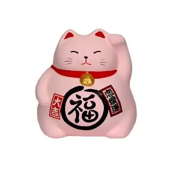 
Lucky Gold Beckoning Waving Cat of Golden Maneki Neko 