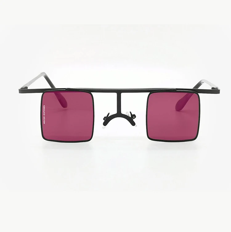 

Twooo 190909 Original Design Tiny Small Square Sun Glasses Novelty Unique Flip up Sunglasses