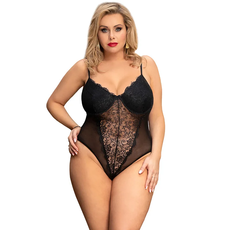 

F30393A Plus Size Sexy lace erotic lingerie sleepwear for women sexy underwear, As picture