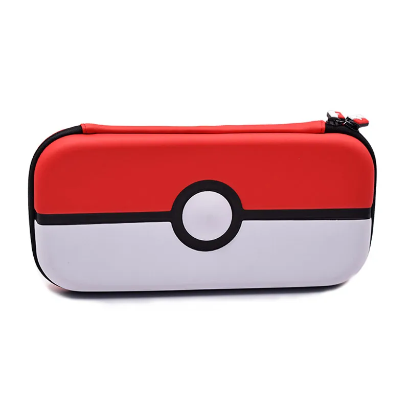 

Pokemon Ball Design Hot Seller PU EVA Protective Plus Hard Carrying Bag Portable Protect Case for Nintendo Switch OLED NS, Red+white