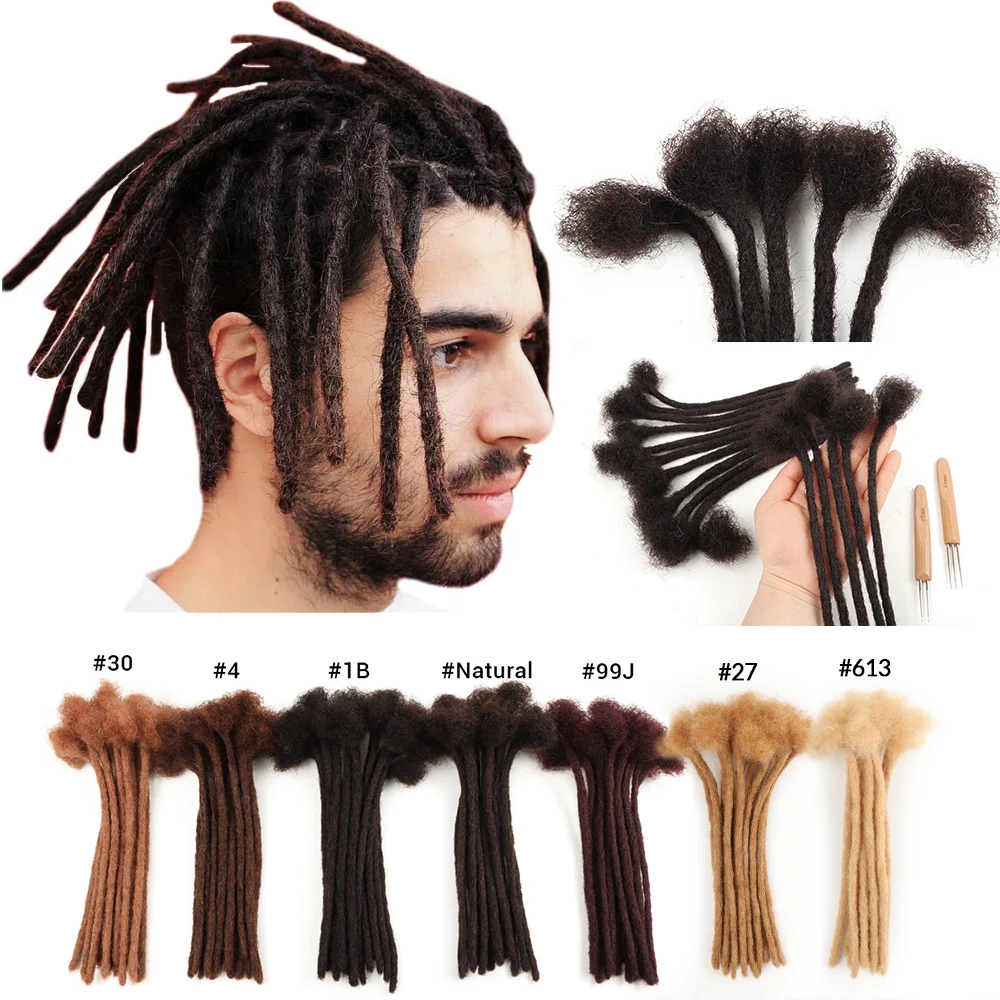 

Vast dreads hair cheap human hair loc extensions handmade afro kinky dreadlock extensions human hair wholesale 0.4cm 0.6cm 0.8cm