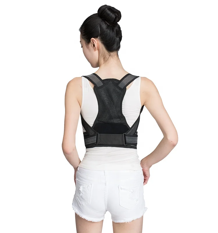 

posture corrector for back shoulder back support back belt posture corrector clavicle brace support, Black