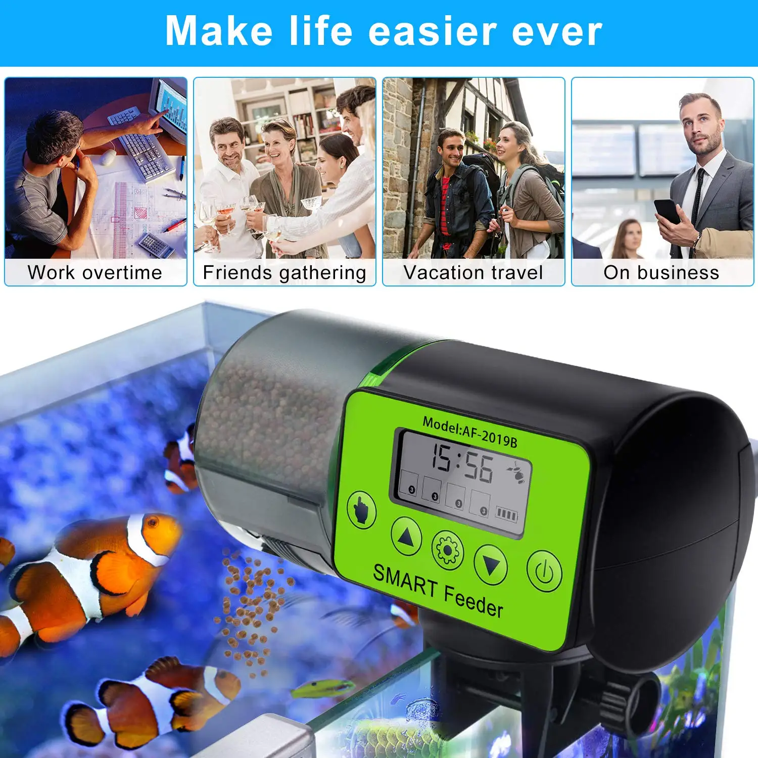 Automatic Fish Feeder In Aquaculture,Digital Auto Fish Feeder,Moisture
